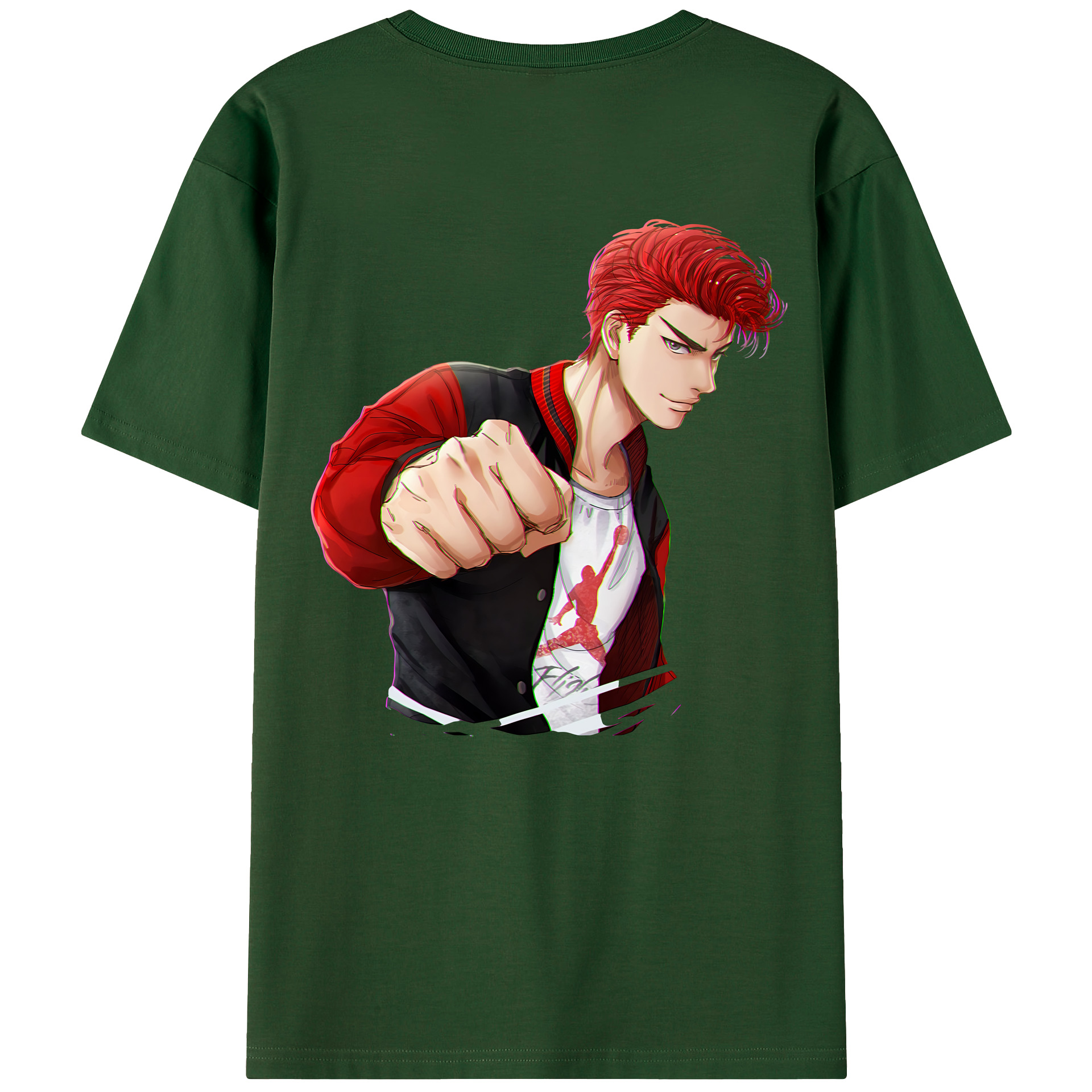 SLAM DUNK／スラムダンク 綿100％半袖Tシャツ（背面プリント）